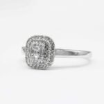 Infinity X.O Diamond Ring in Sterling Silver